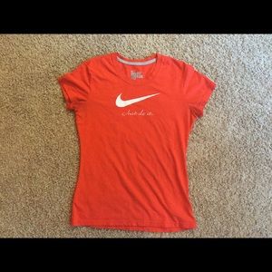 Women's Nike "Just Do It" Dri-Fit Cotton Tee